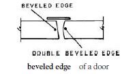 beveled edge