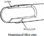 bituminized fiber pipe