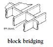 block bridging, solid bridging, solid strutting